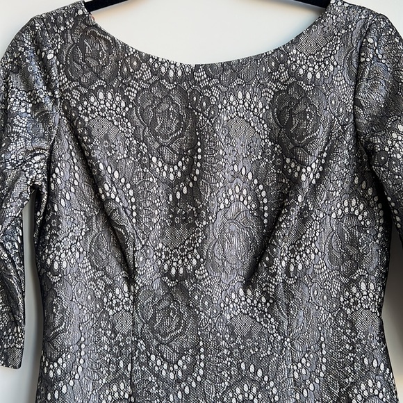 Eliza J Floral shift metallic dress - Picture 3 of 12